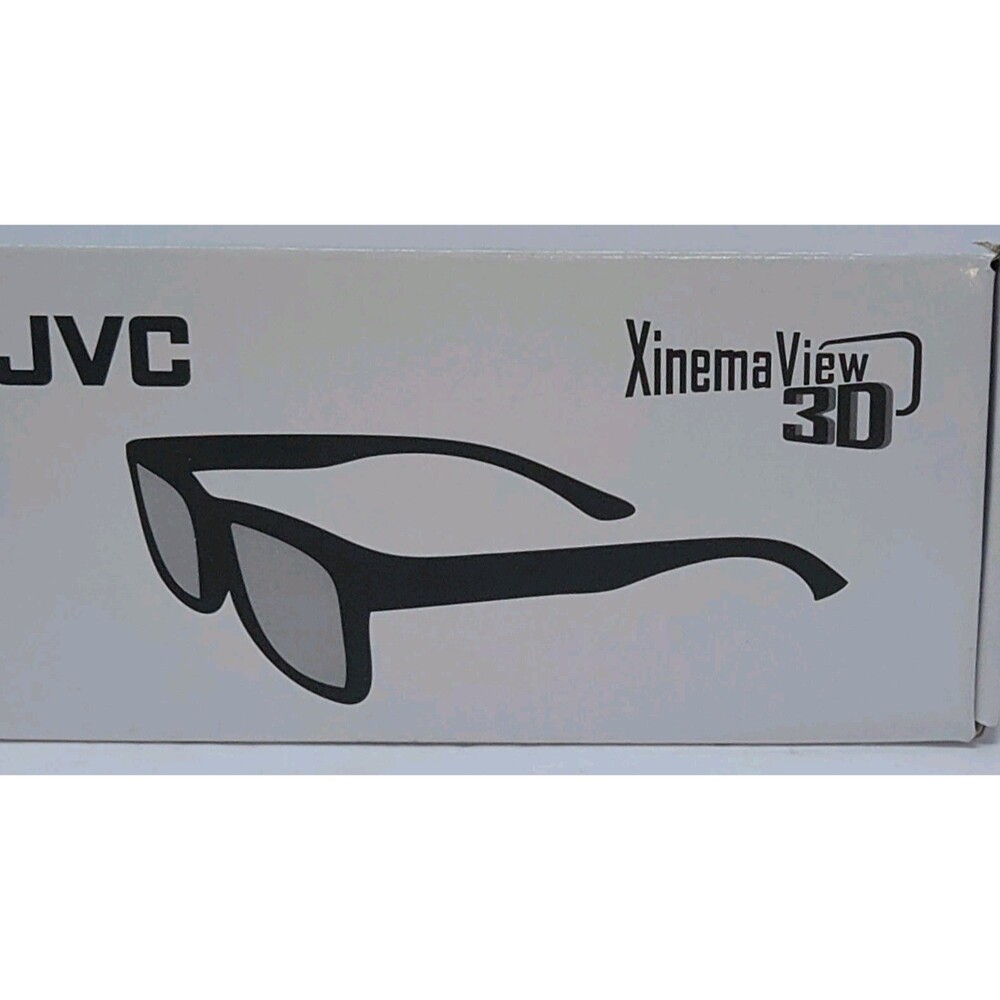 JVC XinemaView 3D Glasses 2-Pack Passive Theater Black 1625-1200-8400